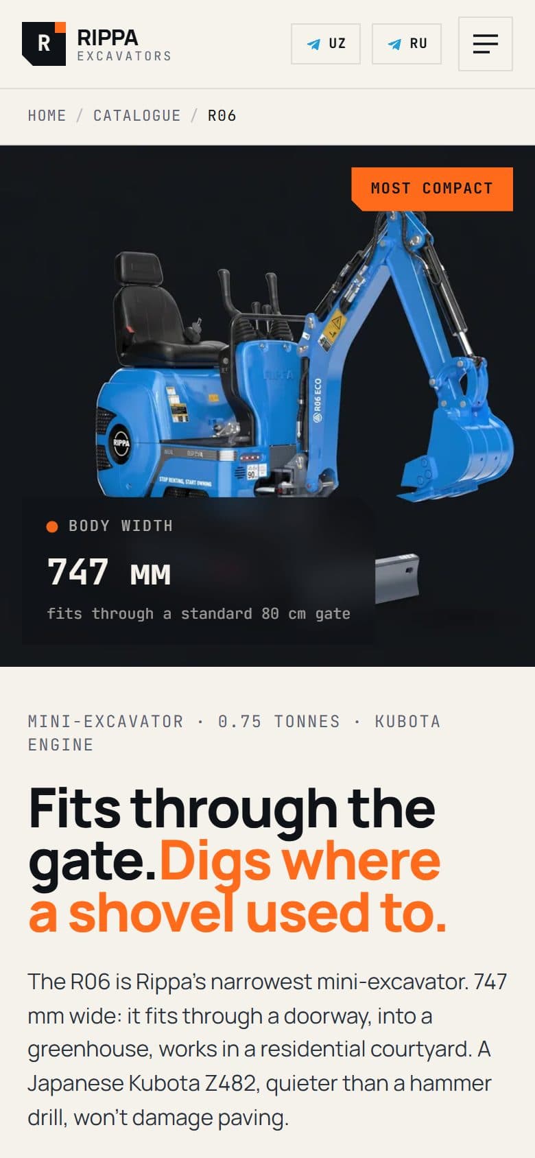 Rippa — specifications